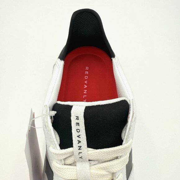 NEW Redvanly Contender Men\'s Golf Spikeless Sneakers Water Resistant White/Black